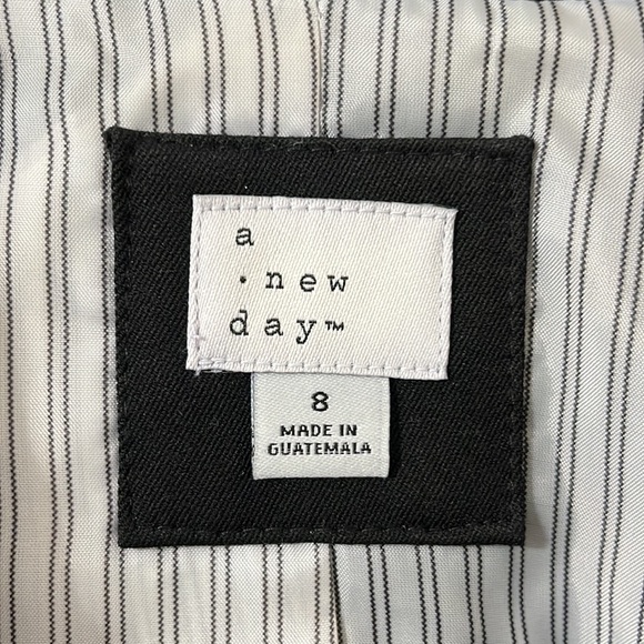 A New Day Black One Button Essential Blazer Jacket Size 8 NEW - Picture 9 of 10